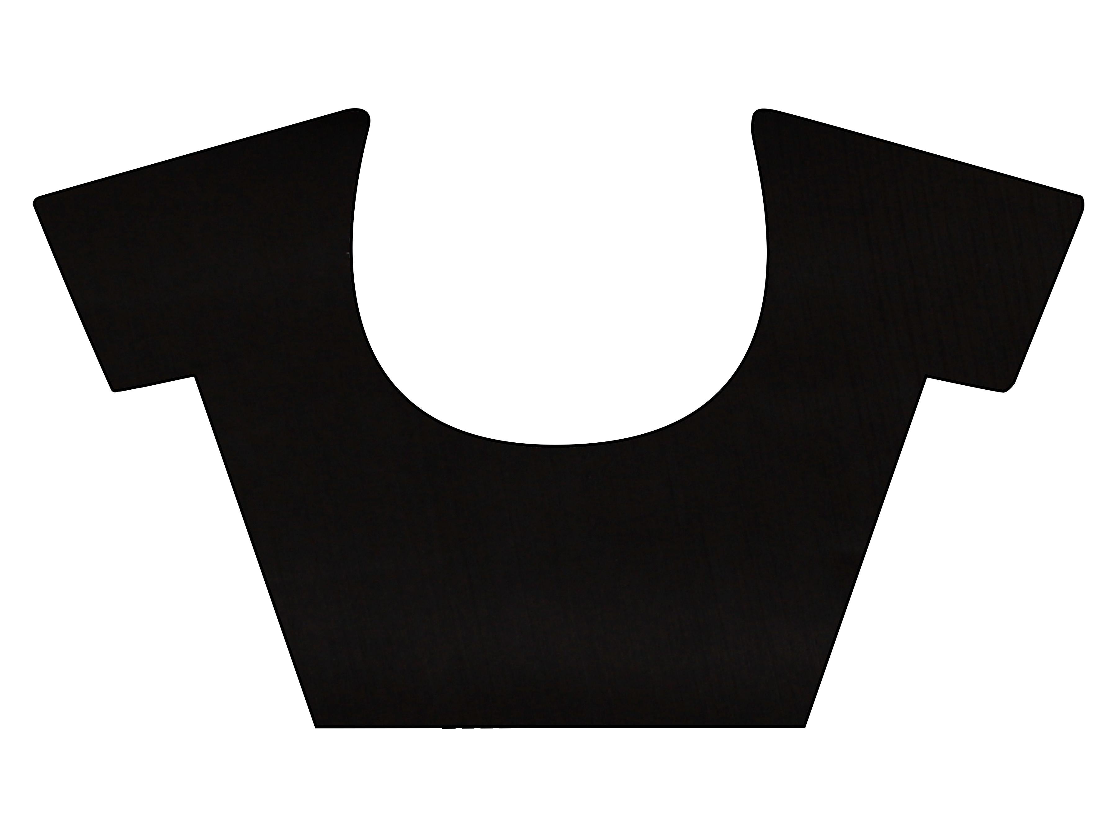 Tan colored embroidered net saree with scalloped border